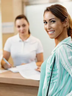 Woman looking for a Premium Checking Account.