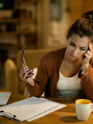 woman seeks credit relief