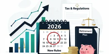 Financial charts and calendar highlighting 2026, representing SECURE 2.0 catch-up mandates.