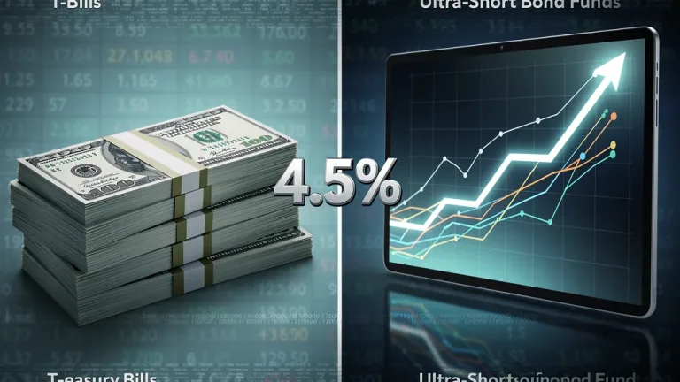 Short-Term Treasury Bills vs. Ultra-Short Bond Funds comparison
