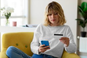  woman worried about major errors on her credit card