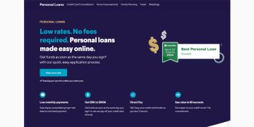 SoFi Personal Loans website.