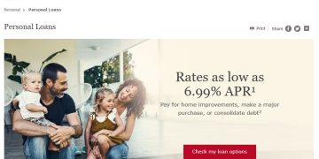 Wells Fargo Personal Loans page.