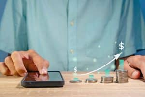 Increase in deposits in money market funds